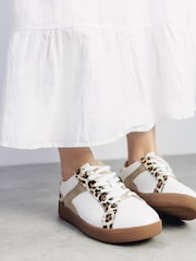 Moda in Pelle ALLETTE COLOUR BLOCK SUEDE TRAINER - Image 1 of 4