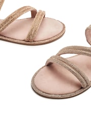 Moda in Pelle LILYVALLEY ELASTIC GLITZ STRAPPY FLAT SANDAL - Image 4 of 4