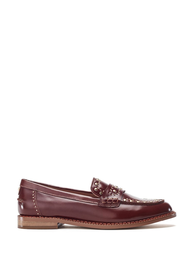 Moda in Pelle EMMER STUDDED UPPER RAND LEATHER LOAFER - Image 2 of 4