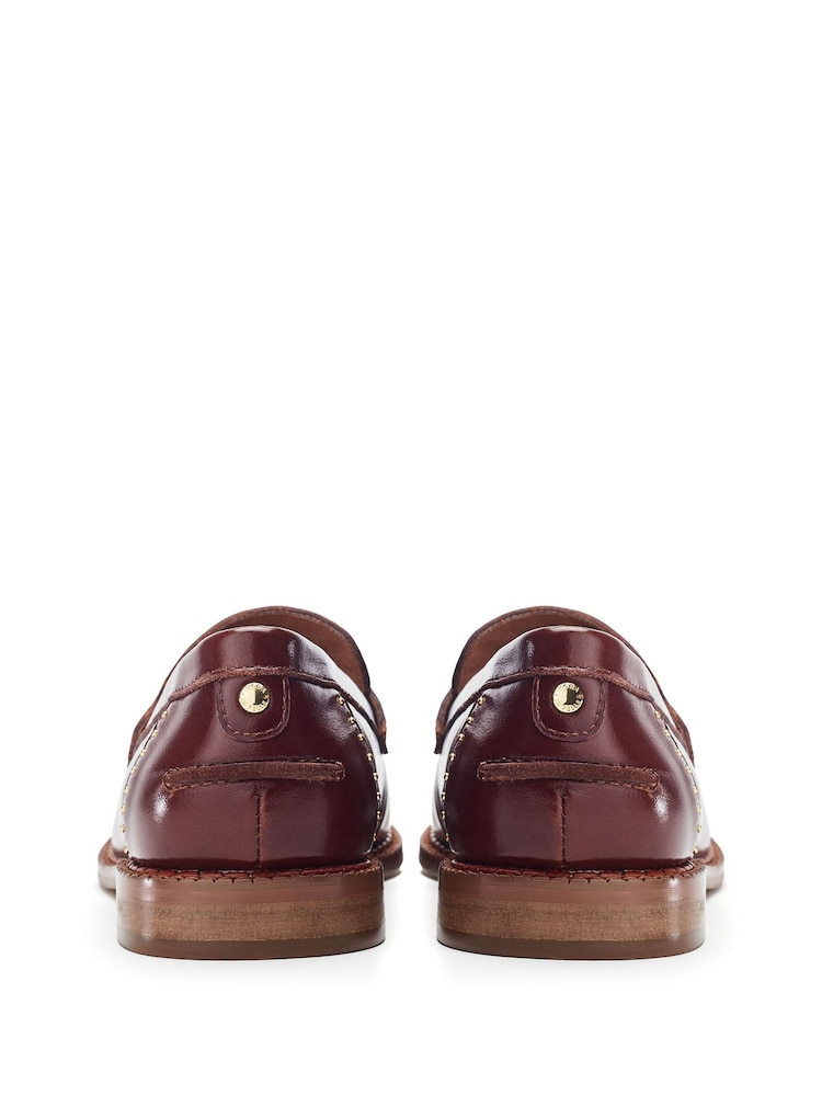 Moda in Pelle EMMER STUDDED UPPER RAND LEATHER LOAFER - Image 4 of 4