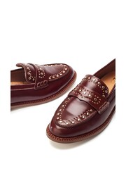 Moda in Pelle EMMER STUDDED UPPER RAND LEATHER LOAFER - Image 5 of 5