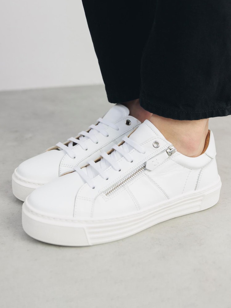 Moda in Pelle Shoon Ely Side Zip Mid Slab Sole Trainers - Image 1 of 4