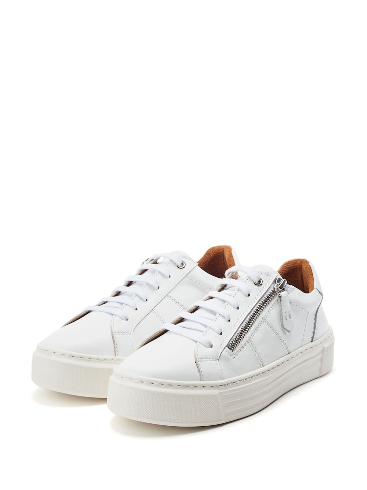 Moda in Pelle Shoon Ely Side Zip Mid Slab Sole Trainers - Image 2 of 4