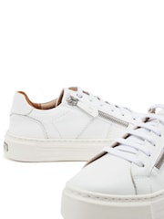 Moda in Pelle Shoon Ely Side Zip Mid Slab Sole Trainers - Image 4 of 4
