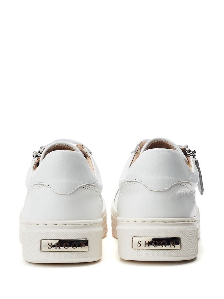 Moda in Pelle Shoon Ely Side Zip Mid Slab Sole Trainers - Image 4 of 4