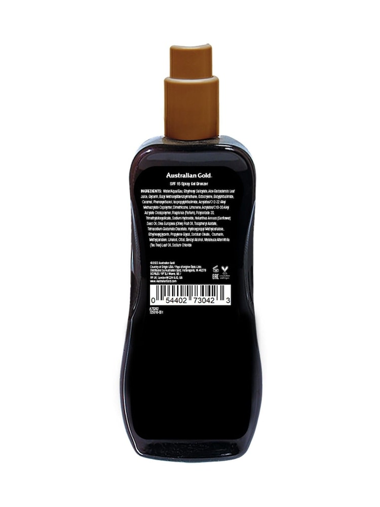 Australian Gold SPF 15 Instant Bronzer Spray Gel Suncream 100ml - Image 2 of 2