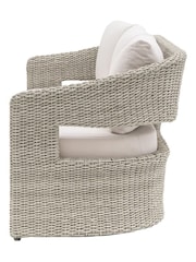 Gallery Home Natural Hvar 3 Seater Rattan Garden Sofa - Image 4 of 6