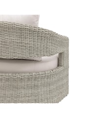 Gallery Home Natural Hvar 3 Seater Rattan Garden Sofa - Image 6 of 6