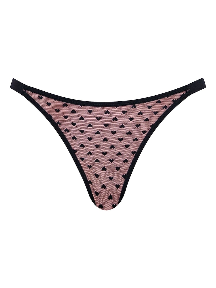 Curvy Kate Boost Heartbreaker Tanga Black Knickers - Image 4 of 4