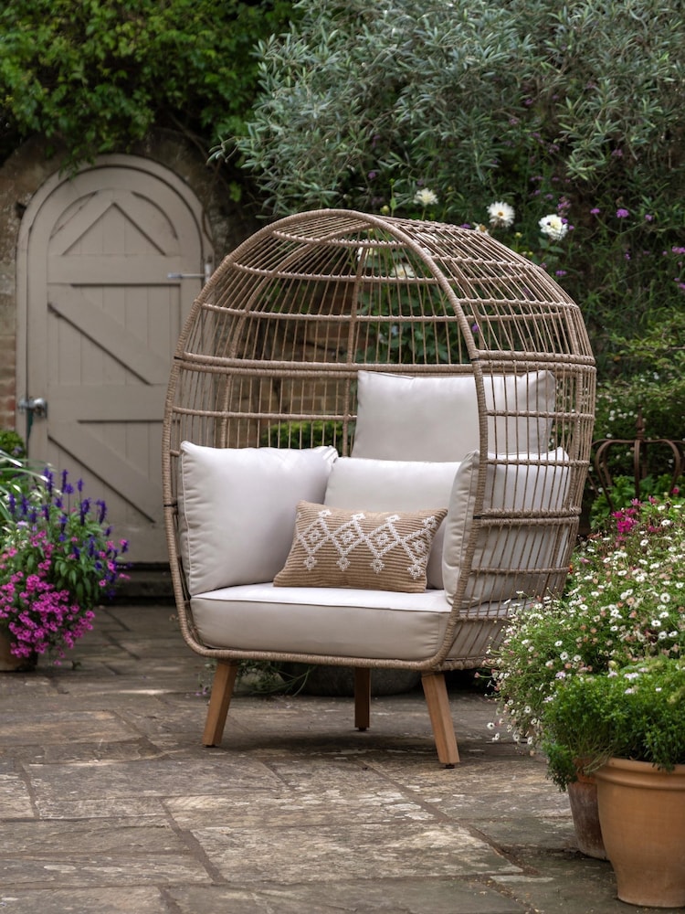 Gallery Home Grey Avena Garden Egg Chair - Image 1 of 6
