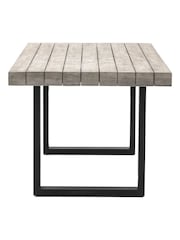 Gallery Home Grey Taranto 6 Seater Garden Dining Table - Image 4 of 6