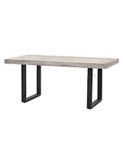 Gallery Home Grey Taranto 6 Seater Garden Dining Table - Image 5 of 6