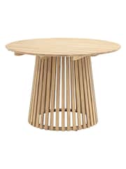 Gallery Home Natural Rialto 4 Seater Garden Round Dining Table - Image 6 of 6