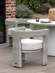 Gallery Home Set of 2 Natural Hvar Garden Dining Chairs - Image 1 of 6