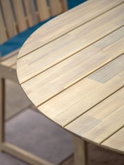 Gallery Home Natural Rialto 6 Seater Garden Oval Dining Table - Image 3 of 6