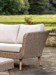 Gallery Home Grey Avena Rattan Corner Garden Lounge Set - Image 2 of 4