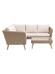 Gallery Home Grey Avena Rattan Corner Garden Lounge Set - Image 4 of 4