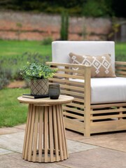 Gallery Home Natural Rialto Garden Side Table - Image 1 of 6
