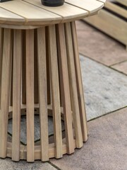 Gallery Home Natural Rialto Garden Side Table - Image 2 of 6