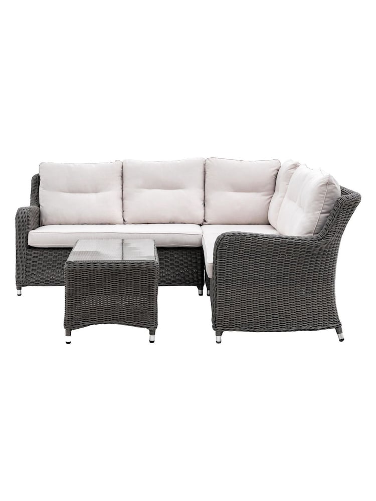 Gallery Home Grey Windsor Rattan Garden Corner Lounge Set - Image 2 of 5