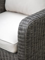 Gallery Home Set of 2 Grey Windsor Rattan Garden Dining Chairs - Image 2 of 5