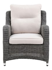 Gallery Home Set of 2 Grey Windsor Rattan Garden Dining Chairs - Image 3 of 5