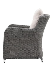Gallery Home Set of 2 Grey Windsor Rattan Garden Dining Chairs - Image 4 of 5