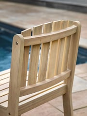 Gallery Home Set of 2 Natural Rialto Garden Dining Chairs - Image 2 of 6