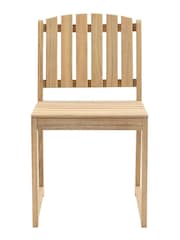 Gallery Home Set of 2 Natural Rialto Garden Dining Chairs - Image 4 of 6