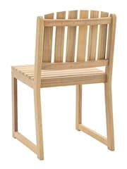 Gallery Home Set of 2 Natural Rialto Garden Dining Chairs - Image 6 of 6