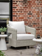 Gallery Home Natural Hvar Rattan Garden Swivel Chair - Image 1 of 4
