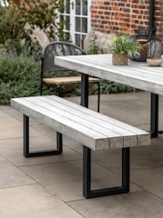 Gallery Home Grey Taranto Garden Dining Bench - Image 1 of 6