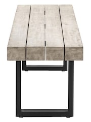 Gallery Home Grey Taranto Garden Dining Bench - Image 5 of 6