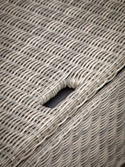 Gallery Home Natural Porto 2 Seater Rattan Garden Storage Sofa - Image 3 of 6