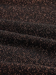 Marrón chocolate - Sparkle Metallic Wide Leg Trousers - Imagen 7 de 8