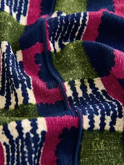 Pink Geo Print Flutter Sleeve Textured Smart Top - Image 7 of 8
