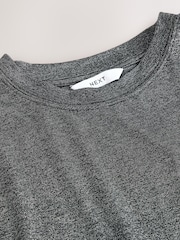 srebrna (barva); srebro - Short Sleeve Sparkle Boxy T-Shirt - Slika 3 iz 3