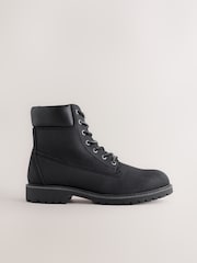 Black Tall Zip-Up Boots - Image 2 of 6
