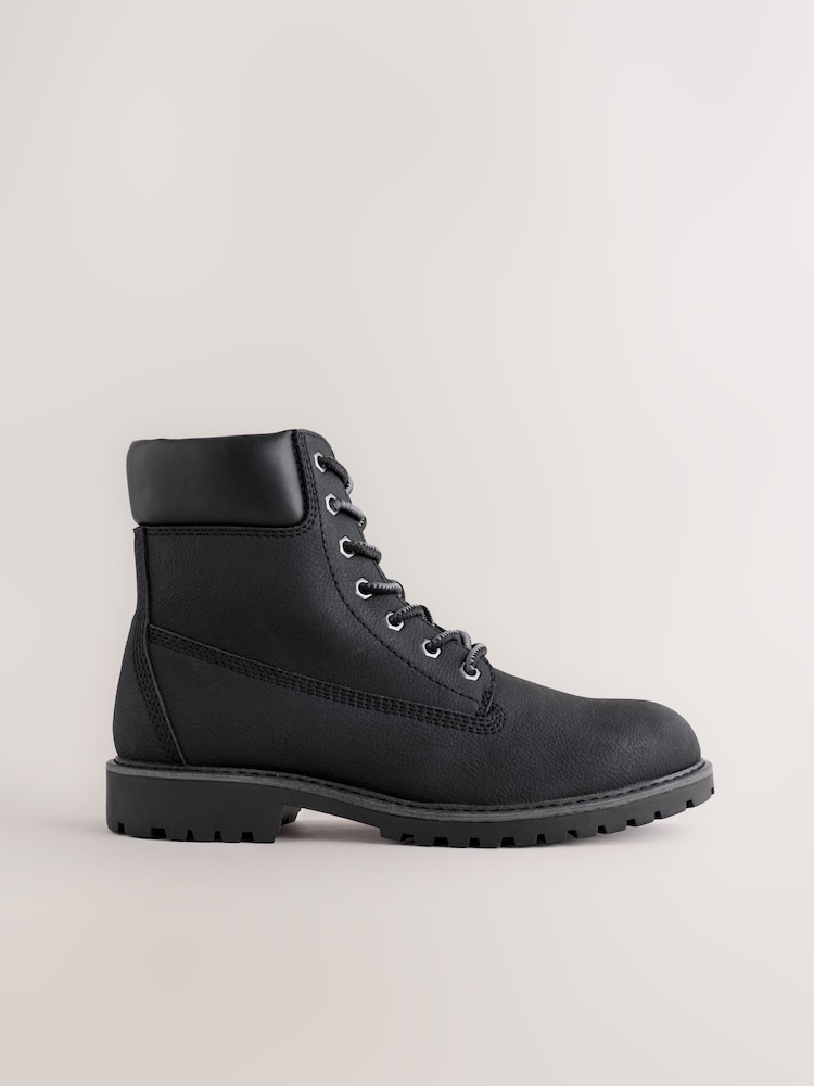 Black Tall Zip-Up Boots - Image 2 of 6