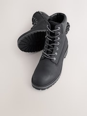 Black Tall Zip-Up Boots - Image 3 of 6