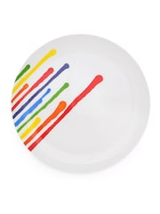 Pure Prue Set of 2 Mixed Inky Drips Dinner Plates - Image 1 of 3