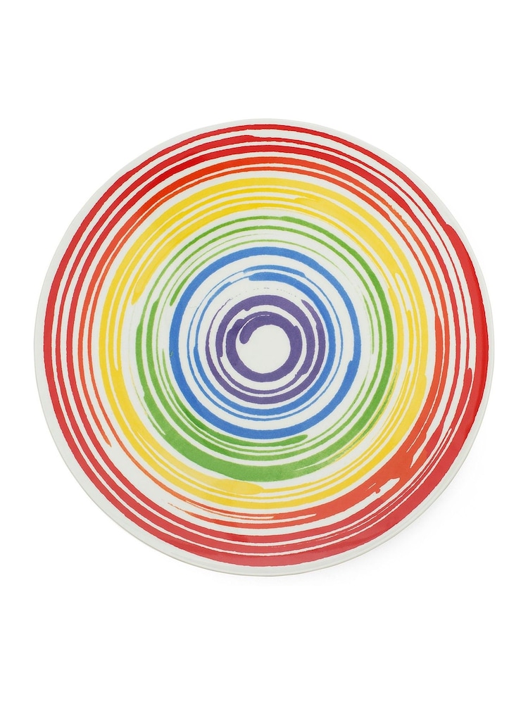 Pure Prue mixed Inky Spiral Lines Serving Platter - Image 2 of 4
