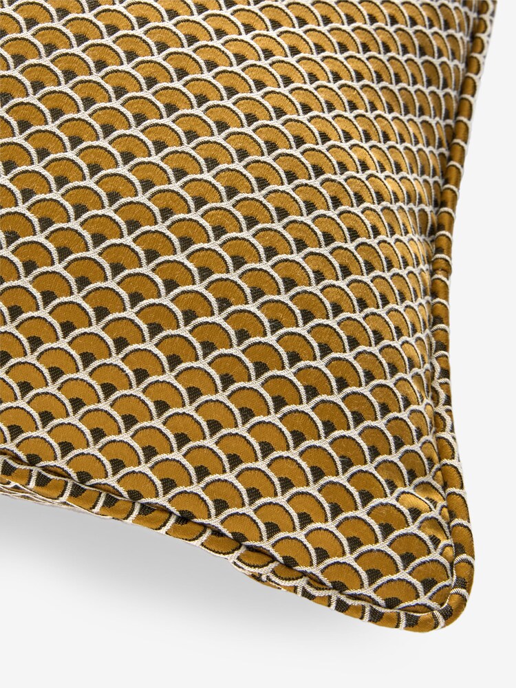 Yellow 50 x 50cm Fan Geo Cushion - Image 7 of 7
