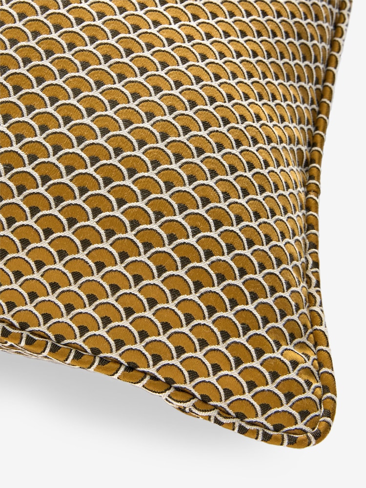 Yellow 50 x 50cm Fan Geo Cushion - Image 7 of 7 Yellow 50 x 50cm Fan Geo Cushion - Image 7 of 7