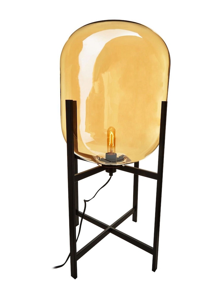 Fifty Five South Black Trieste Champagne Glass Floor Lamp - Image 2 of 3 Fifty Five South Black Trieste Champagne Glass Floor Lamp - Image 2 of 3