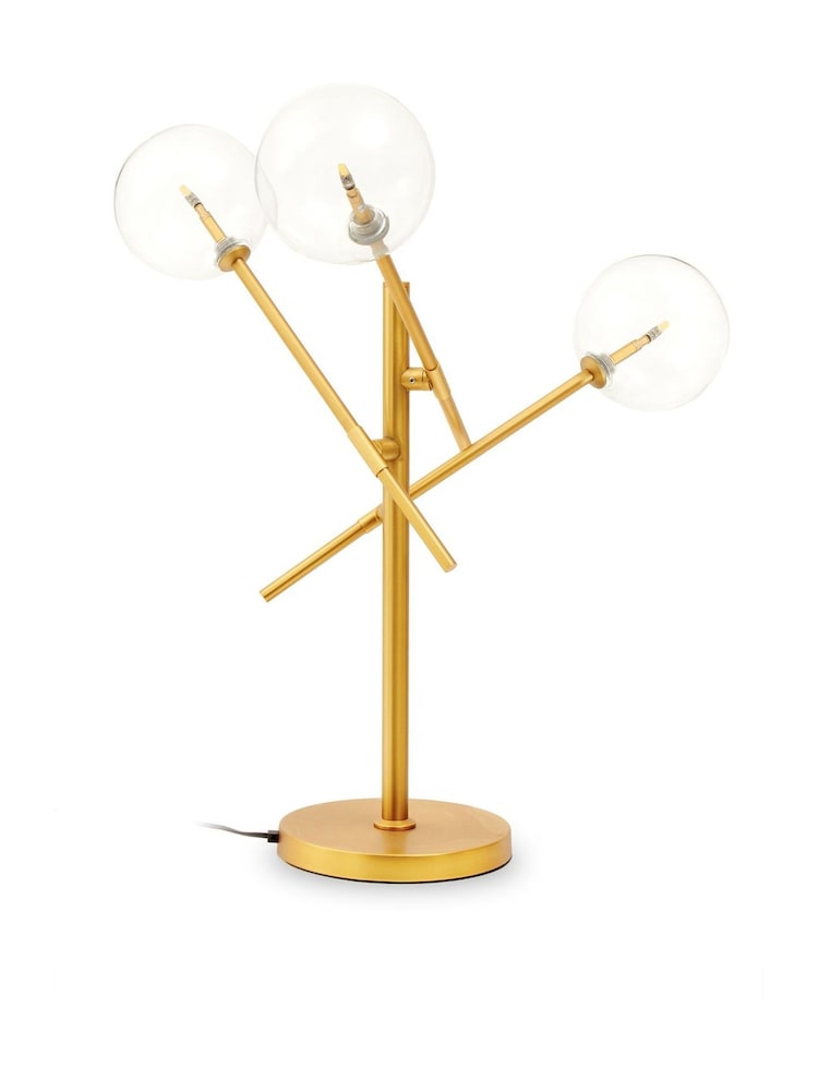 Fifty Five South Gold Abira 3 Bulb Table Lamp - Image 1 of 2