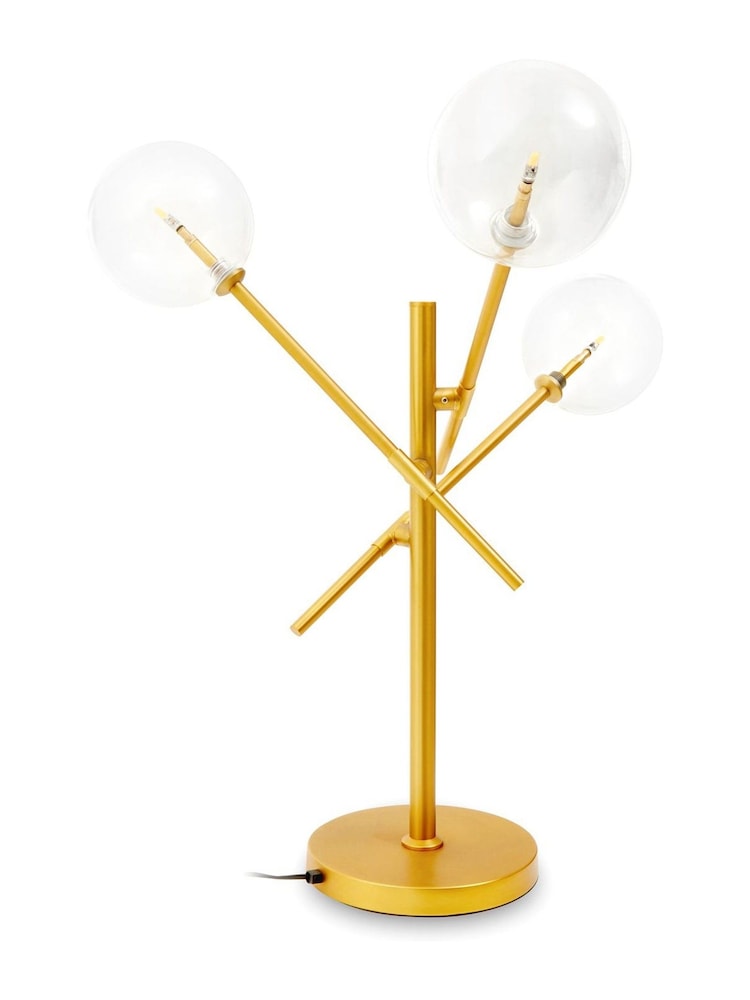 Fifty Five South Gold Abira 3 Bulb Table Lamp - Image 2 of 2