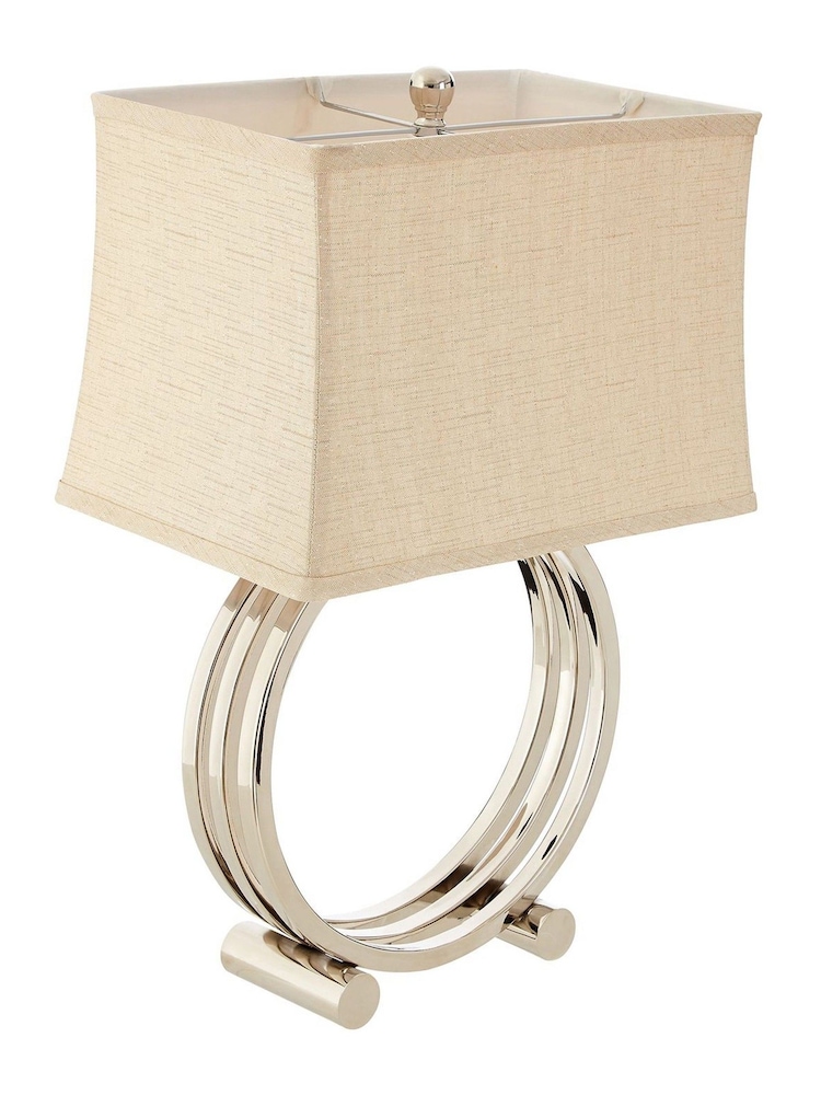 Fifty Five South Silver Circlet Table Lamp - Image 2 of 2 Fifty Five South Silver Circlet Table Lamp - Image 2 of 2