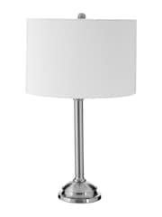 Fifty Five South Silver Portobello Table Lamp - Image 1 of 3