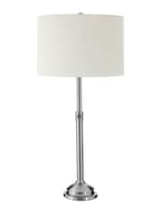 Fifty Five South Silver Portobello Table Lamp - Image 3 of 3